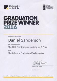 BCS Chartered Institute for IT Prize