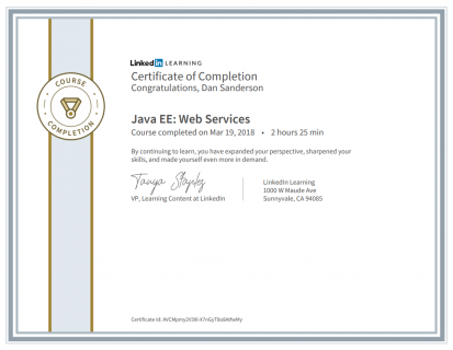 Java EE Web Service Certificate